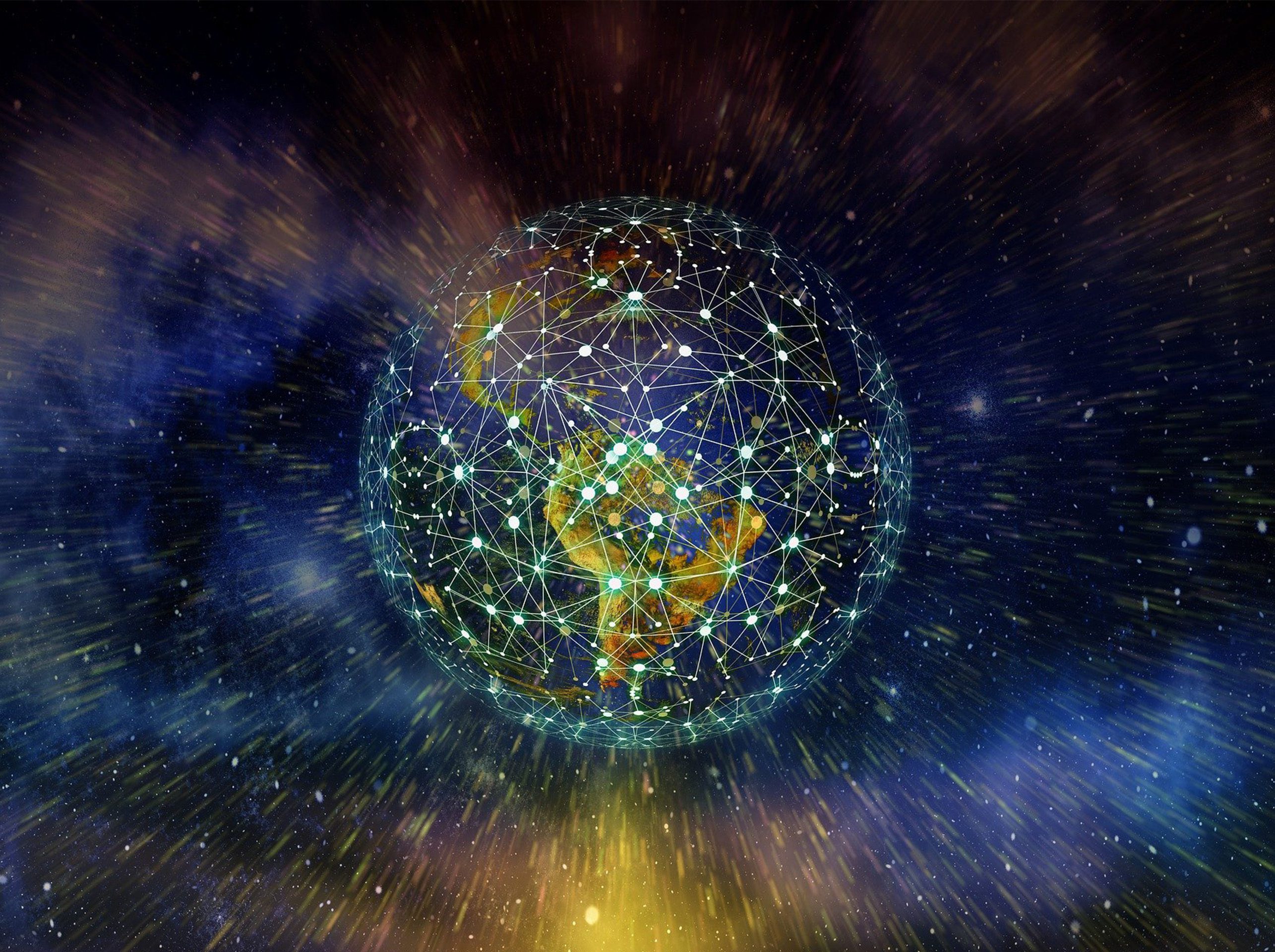 image of a connected globe